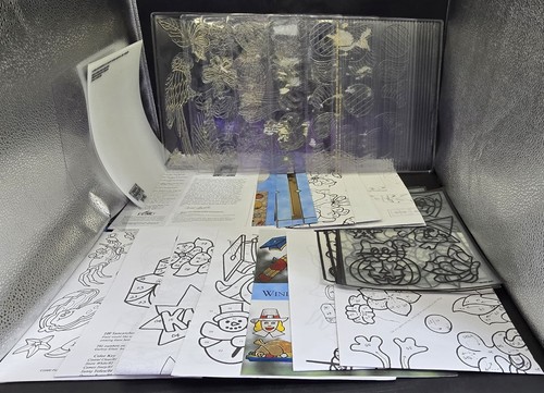 Lot Of Plaid Gallery Glass Stencils Ideas Color In Books