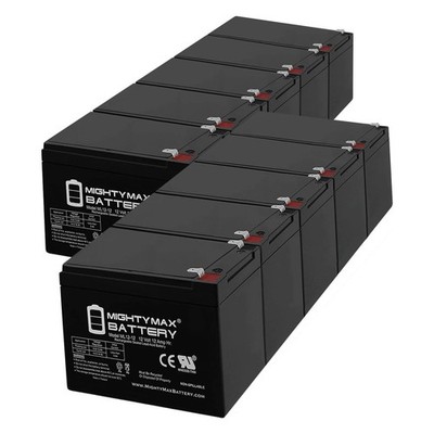 Mighty Max 12V 12AH SLA Battery Replacement for APC SU1000, SU700X167 - 10 Pack