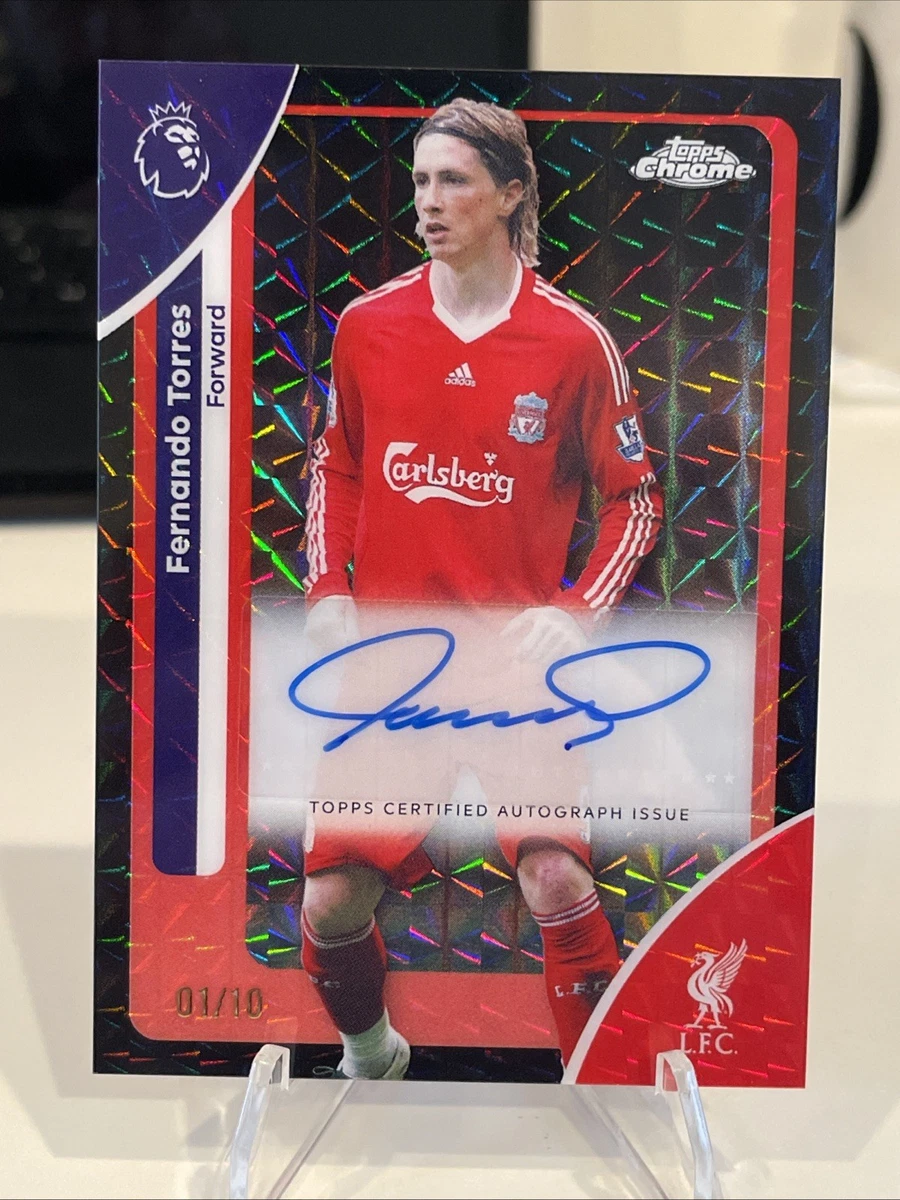 Carte TOPPS STADIUM CHROME UEFA 2023-24, Fernando Torres, ROSE ROUGE REFRACTEUR 1:2000 ATM