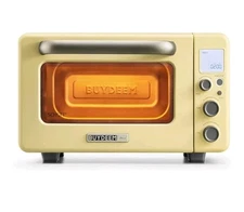 T103 Dora Mellow Yellow Countertop toaster oven -7 cookingmodes - retro design