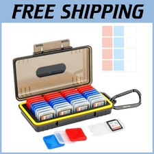 Water-Resistant Memory Card Organizer for 36 Cards
