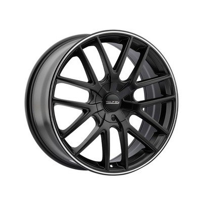 (1) TOUREN TR60 16X7 4-100/4-114.3 67.1 Hub 42 Offset Black Wheel Rim