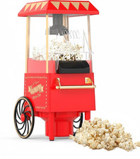 Electric Hot Air Popcorn Maker Machine 1200W – Fat Free Snack Popper Large