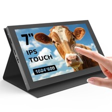 7 Inch Portable Touchscreen Monitor - HD IPS for Raspberry Pi/PC/PS4/Switch/Xbox
