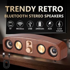 Surround Sound Bar 2 Speaker System Wireless Subwoofer TV Home Theater Arched