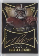 2015 Panini Black Gold Black Gold Rookie Gold 11/25 Mike Davis #RAU-MD Auto s8n