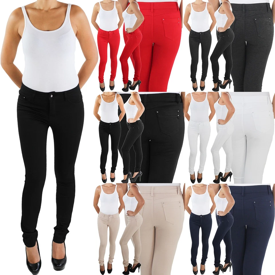 Legging Leggins Jeggins Jeggings Tregging Skinny Hüft Röhren Hose bis Übergröße - Bild 1 von 1