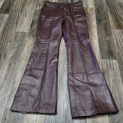 Flared Leather Pants for Women for sale | eBay
