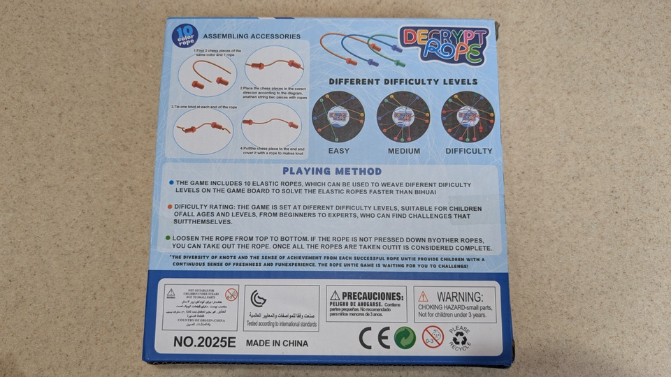 Untangling Ropes New Decrypt Rope Untangle The Knots Game Puzzle 3 Levels Great for car ...