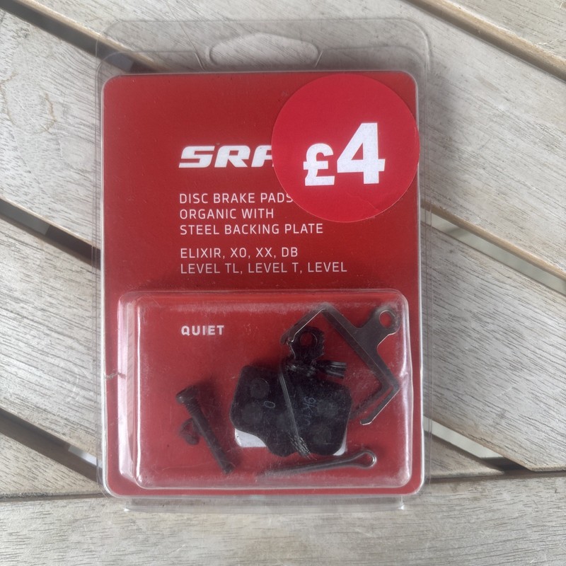 SRAM Avid Elixir Disc Brake Shoes Organic Pad Steel Backing Plate