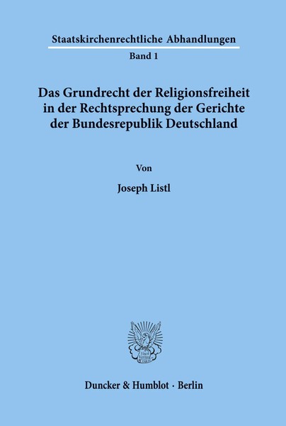 Das Grundrecht Der Religionsfreiheit In Der Rechtsprechung Der Gerichte Der...-image