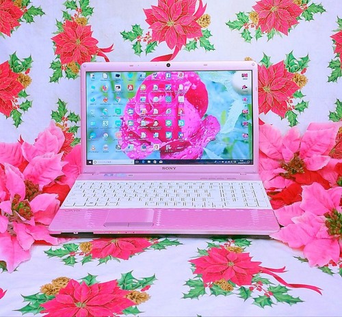 Sony VAIO 2nd Gen Core i5 16" Pink Glitter Laptop 8GB RAM 256GB SSD Win11 - Picture 2 of 4