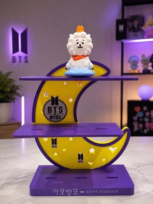 BT21 McDonald s Inspired Display Stand   3D Printed BT21 Moon Shelf 