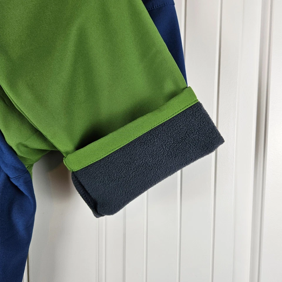 男孩雪地滑雪裤 10-12 码防水抓绒衬里隔热冬季远足 — 第 3/4 张图片