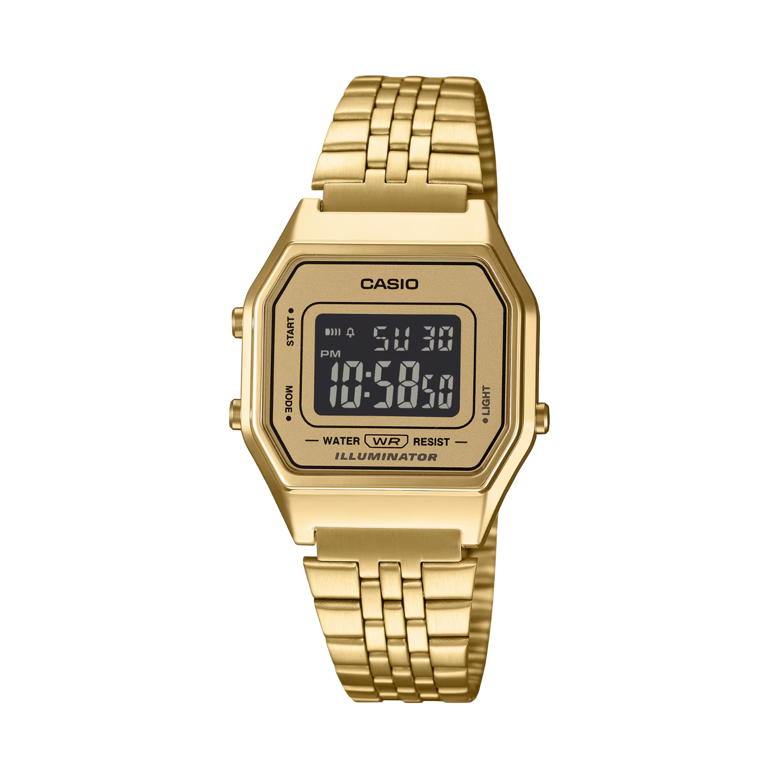 Casio Unisex Gold Classical Vintage Square Waterproof Mens Digital La680wga-9B - Image 2