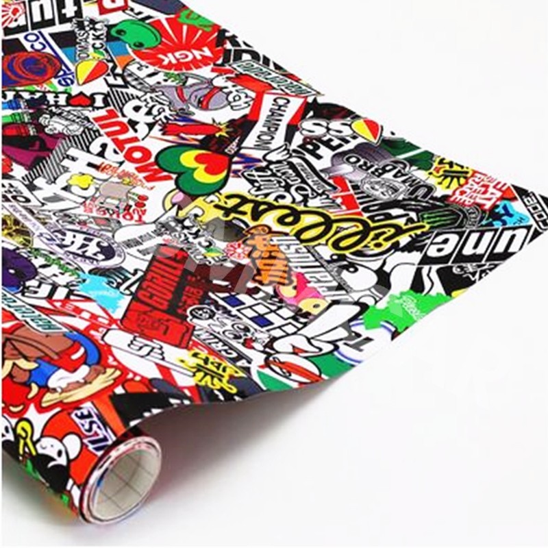 Panda Cartoon Graffiti Bomb Vinyl Wrap Sheet Film Decal DIY Sticker 60in x 20in