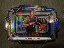 2020-21 Panini Obsidian Eclipse Electric Etch Purple 57/75 Damian Lillard #2