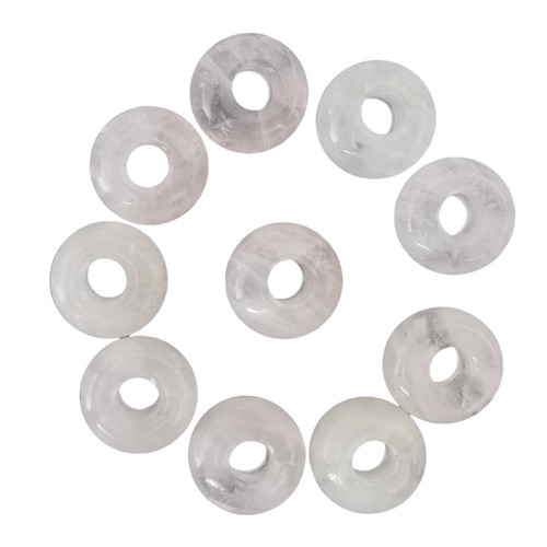 Cuentas de piedra de ábaco para hacer joyas hechas a mano espaciador de piedras preciosas anheladas agujero grande - Imagen 50 de 140