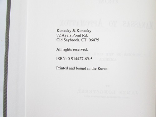 Von Manassas bis Appomattox von James Longsteet 1992 Konecky Hardcover - Bild 5 von 6