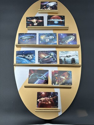 The Hamilton Collection Star Trek Porcelain Card Set W/ Wall Display ...