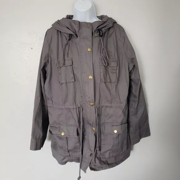 hooded cargo drawstring anorak jacket Cinosural International School