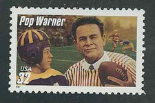 Scott  #3144...32 Cent...Football Coaches...Pop Warner...2 Stamps