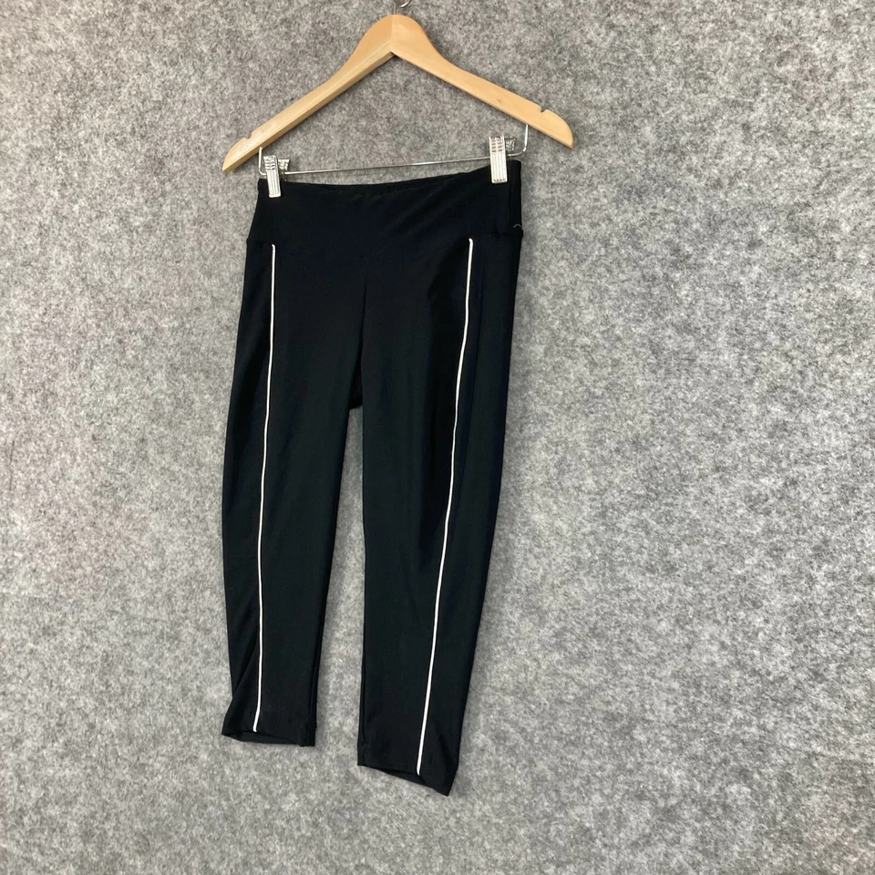 Leggings Bally Mujer Talla S Pequeños Negros Capri Elastizados Ajustados 635 Foto 2 de 4