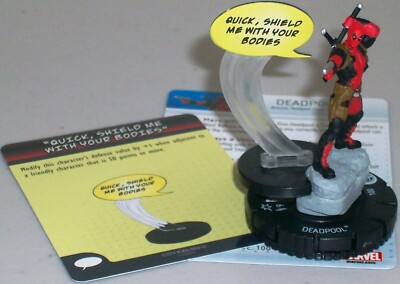 DEADPOOL FF001 QUICK SHIELD ME WITH YOUR BODIES W011 Fast Forces HeroClix
