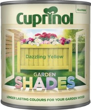 Cuprinol Garden Shades Paint Wood Furniture Shed Fence 1L - Dazzling Yellow