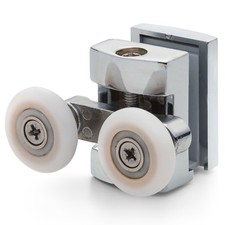 1 x Coram Top Chrome/Silver Shower Door Rollers/Runners 22mm CR4