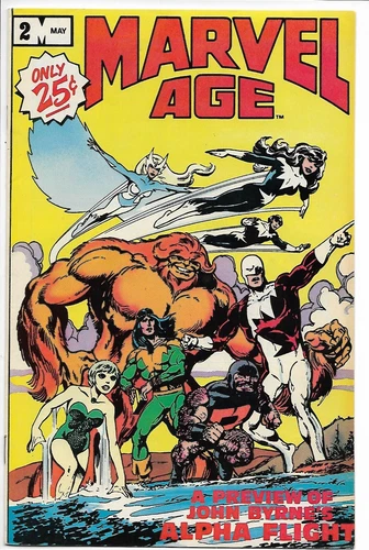Marvel Age #2 1st Alpha Flight Marvel 1983 VF