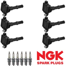 6 Ignition Coil & 6 NGK Spark Plug For 94-95 Toyota Avalon/ Lexus ES300
