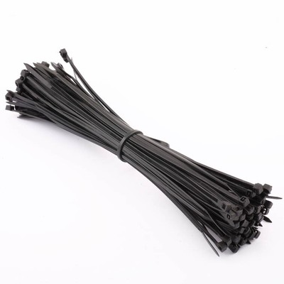 100 Stück Kabelbinder 200mm x 4,8mm (schwarz)