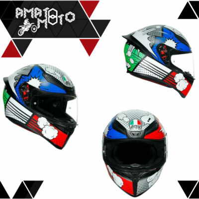 INTEGRALHELM MOTORRAD STRASSE AGV E2205 K1 BANG MATT ITALY BLUE