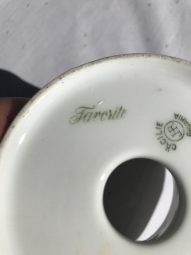 Vintage Hand Painted Favorite Bavaria Condensed Milk Container Planter Cup 1920 - Bild 9 von 9
