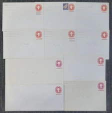 NEW ZEALAND 1977/86 QEII POSTAL STATIONERY ENVELS (x10) DIFFERENT (032/D62118)