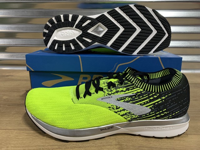 bright yellow running shoes