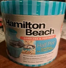 HAMILTON BEACH  HALF PINT SOFT SERVE ICE CREAM MAKER NEW