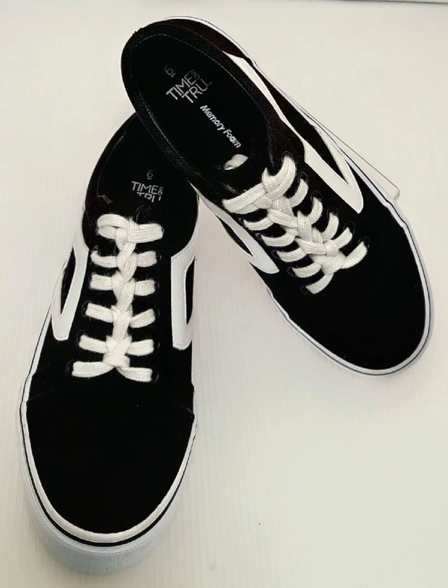 Time and tru white canvas clearance shoes