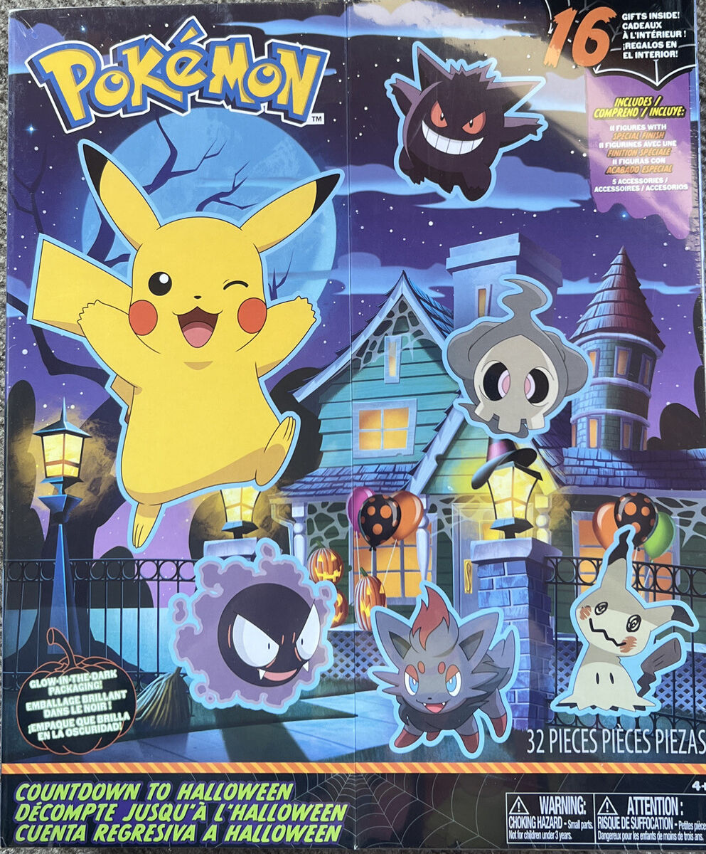 Jazwares Pokemon 2023 Countdown to Halloween Calendar Battle Figure  Multipack Set