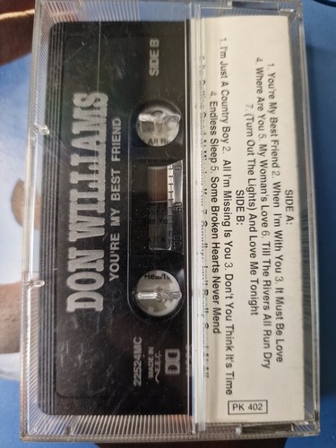 DON WILLIAMS - YOU’RE MY BEST FRIEND - CASSETTE - VGC - Picture 2 of 6