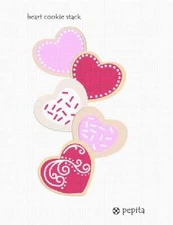 Heart Cookie Stack Needlepoint Kit or Canvas