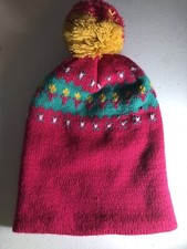 Kids Beanie One Size Fits All Pink Girls