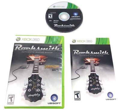 XBOX 360 :   ROCKSMITH  !!    Complete w/Manual and Insert, No Stickers