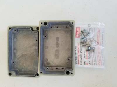 (2 pieces) Rolec conFORM EKF 082 111.082.0 Aluminum Enclosure  130 x 85 x 44 mm