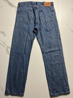 Levi s 505 Herren Jeans Blau Original 34/32 Baumwolle Top Zustand