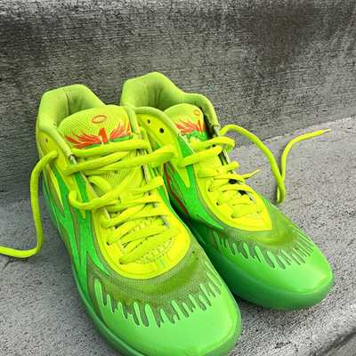 PUMA MB.02 Nickelodeon Slime Fluro Green Mid Top Breathable Mesh 377584-01