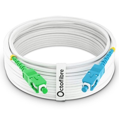 Fiber Optic Cable for Box Freebox SCAPC to SCUPC White White 30M