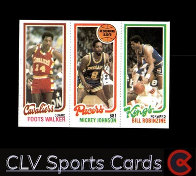 1980-81 Topps #60 / 113 / 130 Foots Walker / Mickey Johnson / Bill Robinzine TL