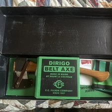 C.C. Filson Brant & Cochran Dirigo Belt Axe New Complete w/Papers & Box *Rare
